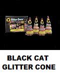 Black Cat Glitter Cones